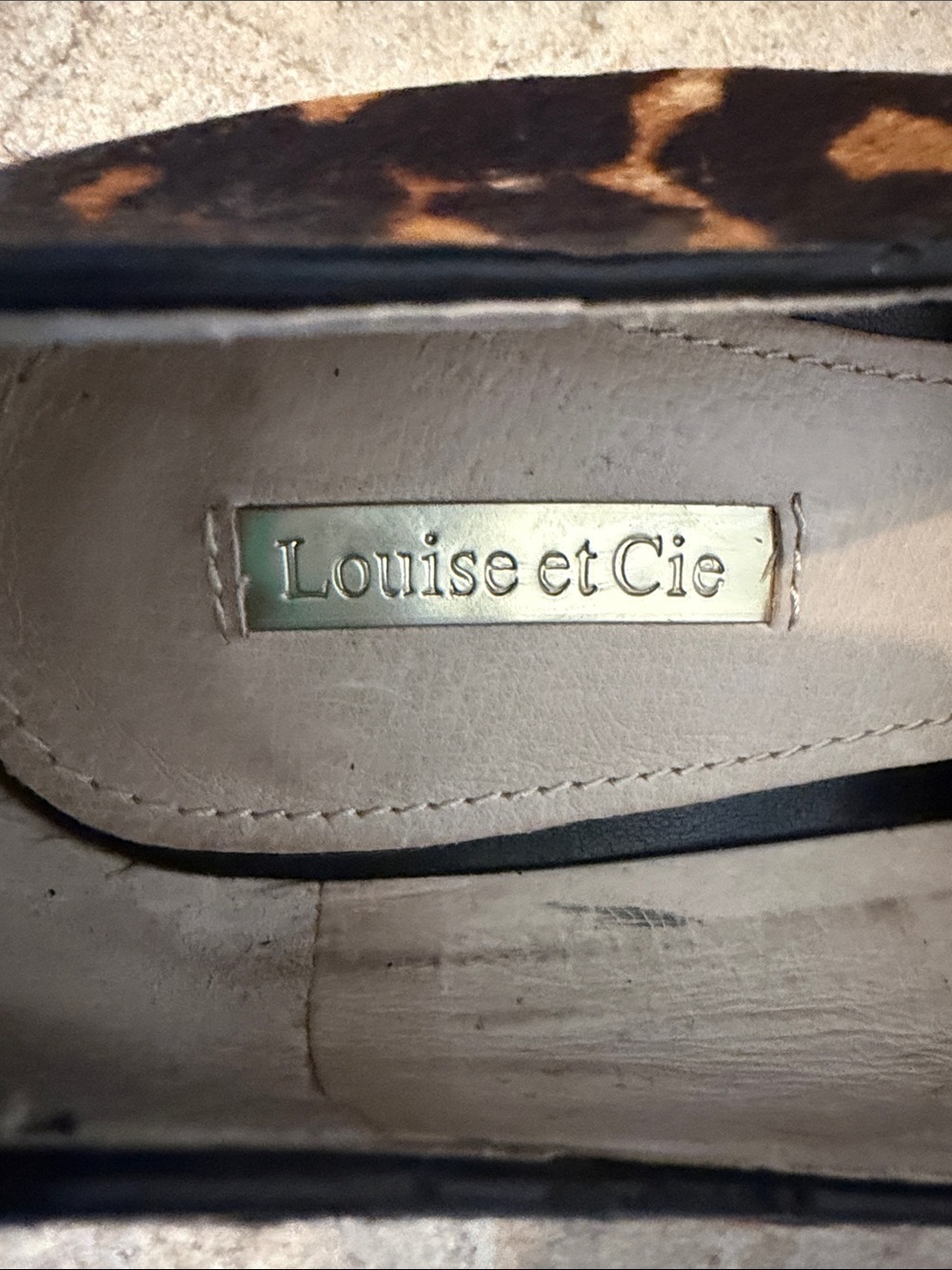 Louise et Cie Leopard Print Loafers with Gold Hardware - Picture 2 of 14
